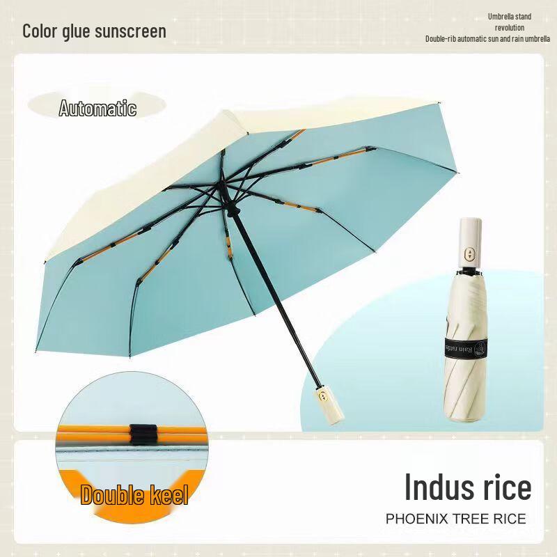 

PULIAN Fresh Style Automatic Folding Sun/Rain Umbrella