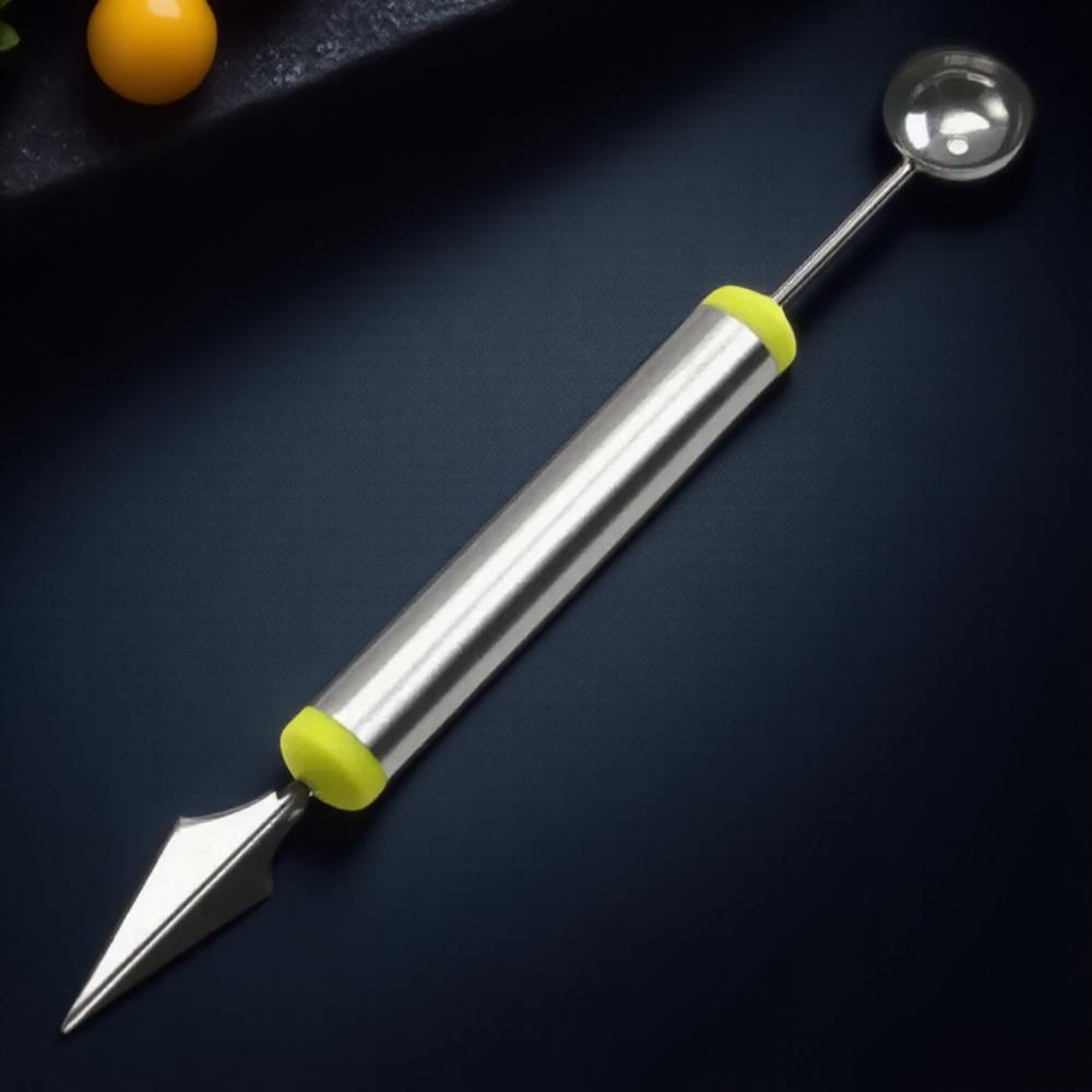Watermelon Slicer Cutter Tool Fruit Vegetable Carving Knife Ice Cream Scoop Kitchen Gadget for Cold Dishes Salad Making