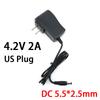 CA 100-240V CC 4.2V 0.5A 500mA 2A 2000mA 5.5x2.5mm 3.5x1.35mm Adaptador Fuente de Alimentación Cargador para batería de Litio 1S 2S 3S 4S 18650