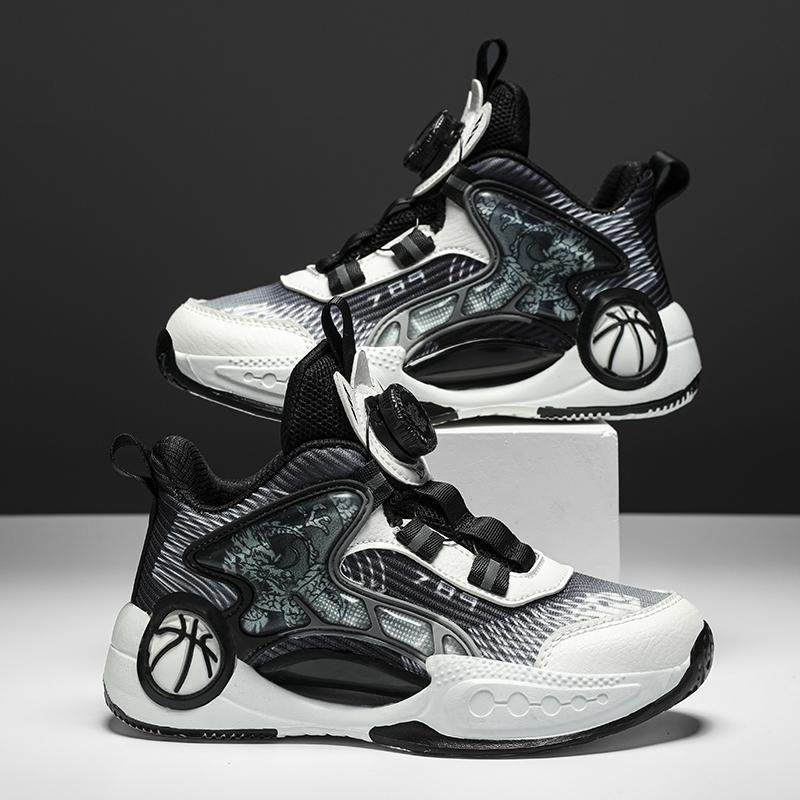 31-40 Children's Oversized Breathable Fashionable Sports and Leisure Shoes High Top Basketball Shoes Running Shoes