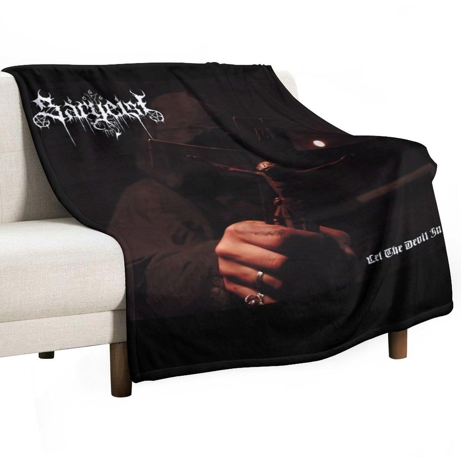 

Sargeist black metal band Throw Blanket Decoratives halloween Warm Tourist Blankets 30x40in