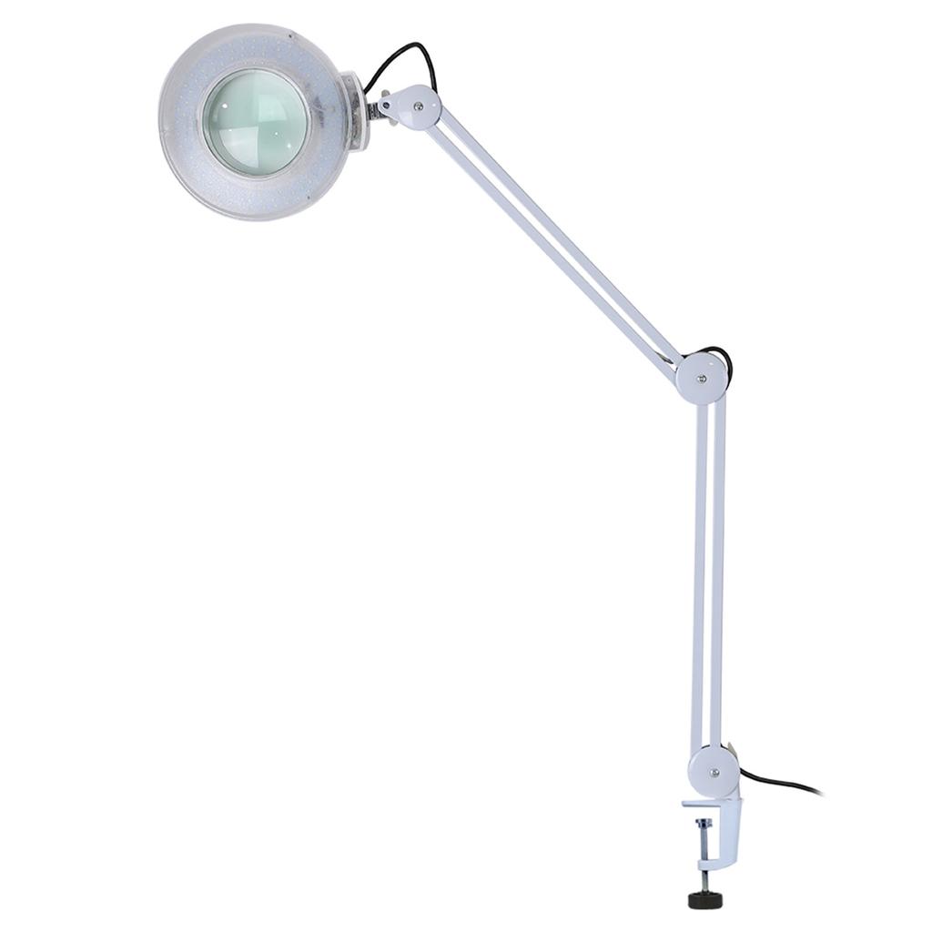 8X Illuminated Desktop Magnifying LED Lamp with Clamp Swivel Arm Reading Medical Beauty