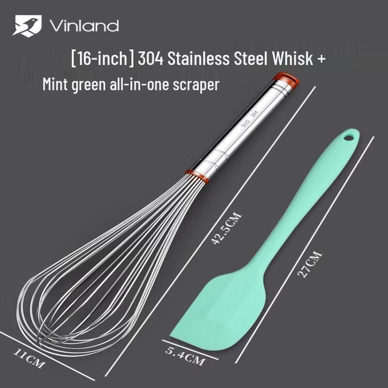 304 Stainless Steel Handheld Egg Whisk