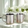 Stainless Steel Coffee Mug 200/300ml,Portable Double Mug Cup Without Lid Travel Tumbler Mug