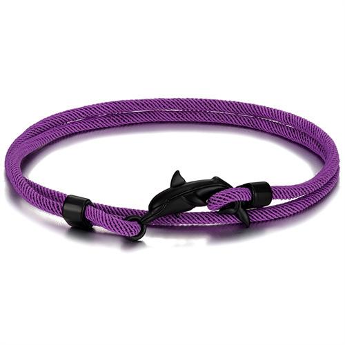 Black Cute Little Dolphin Hand Rope Small Fresh Animal Color Multi-Layer Adjustable Men'S And Women'S Bracelets