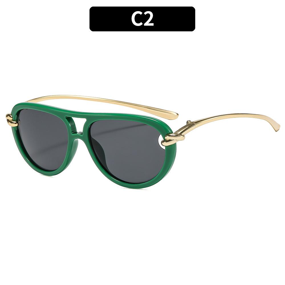 Ladies Sunglasses, Fashion Knot Double Beam Sunglasses