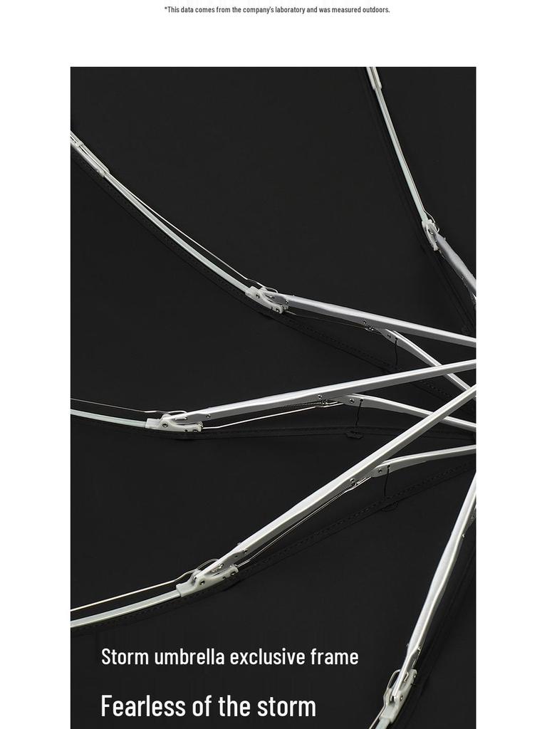 Herren Dreifach Automatik Vinyl Regenschirm: Wendbar, Anti-Rebound, Sonnen- und Regenschutz