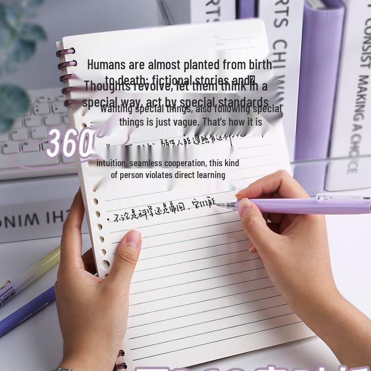 B5 Loose-Leaf Notebook: Hand-Friendly, Removable Coil, Thick A4 Paper, Perfect for Students