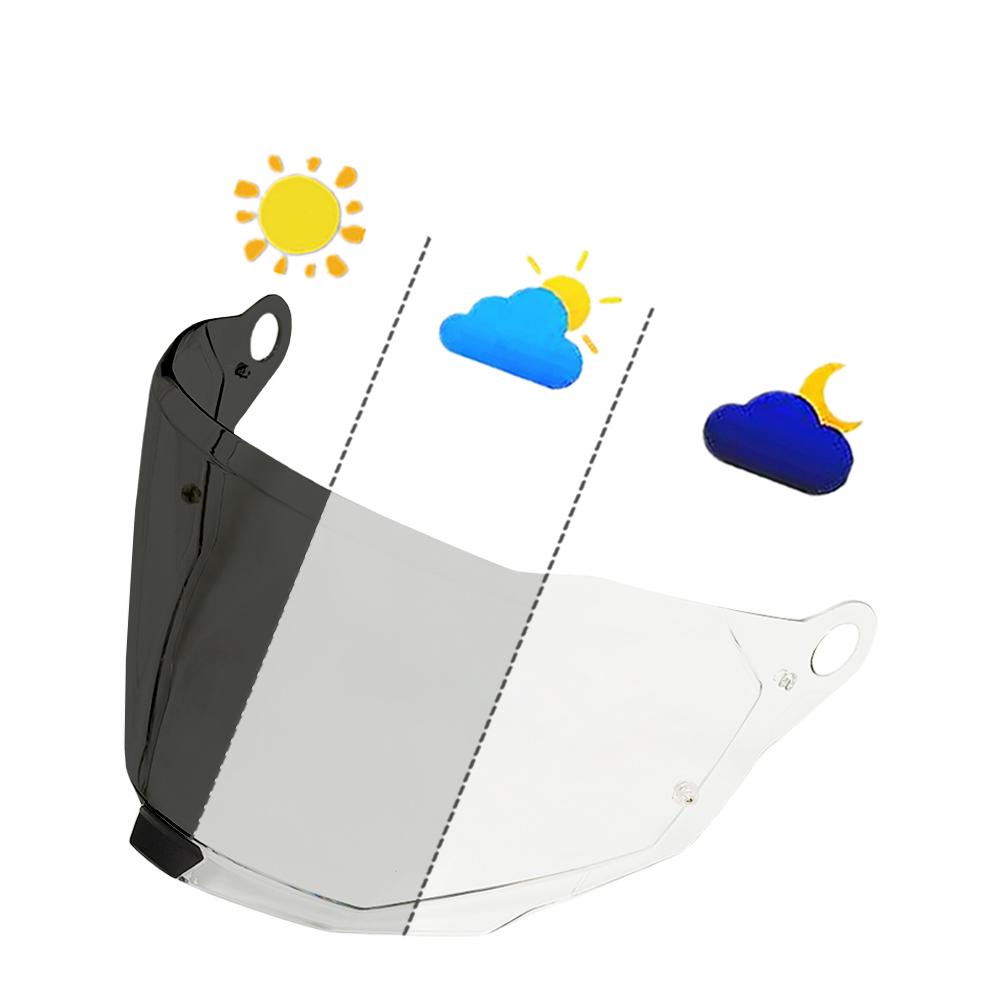 Photochromic Clear Helmet Lens Face Shield Anti-UV Sunscreen HJ26 PISTA K1 HJ20M Z7 Moto Replacement Multiple Models Available