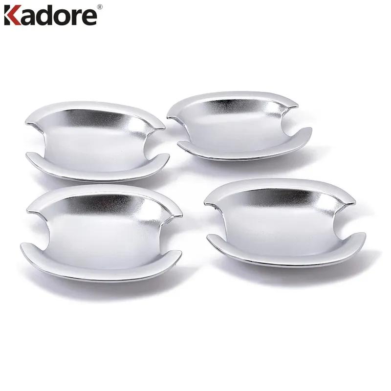 Side Door Handle Bowl Cover Trim For Volkswagen VW Tiguan 2009 2010 2011 2012 Chrome Car Side Handle Cup Overlay Accessories