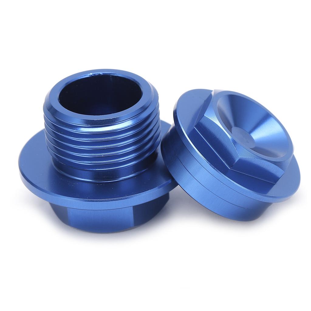 2pcs Motorcycle Front Wheel Axle Nut M18x1.5 Aluminum Replacement for 250?450 SXF 2015Blue