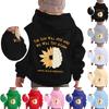 Children's Pullover Sweatshirt Long Sleeve Casual Hoodie Comfortable Loose Lightweight Pullover