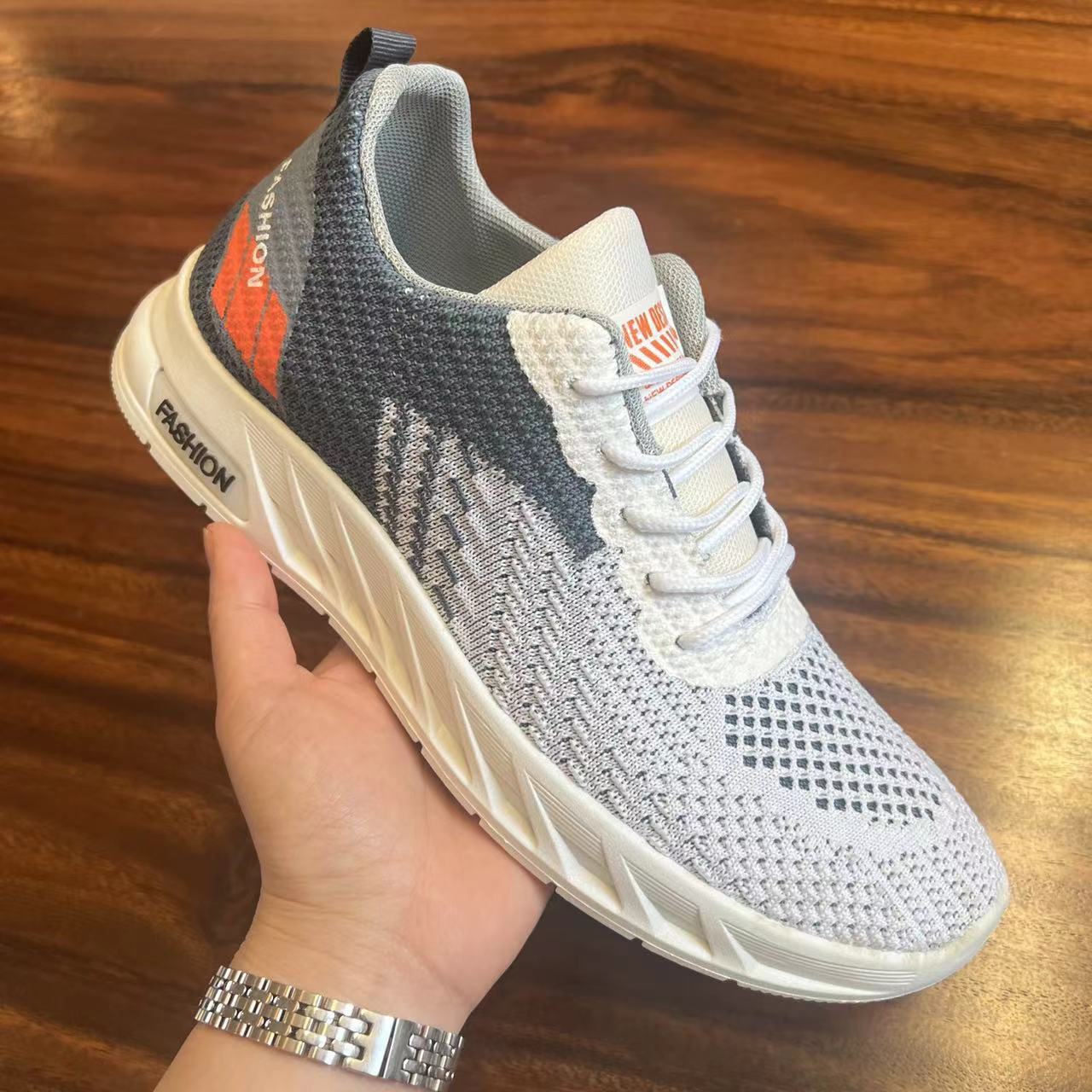 Men s shoes new autumn breathable fly-woven mesh mesh shoes casual versatile youth running sports shoes 39