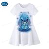 Hello Kitty Kuromi Summer Dress Girl Dresses Children Dresses Kawaii 3d Cartoon Print Cute 2024 Girl Clothing Vestidos