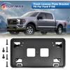 TOP-MAX License Plate Bracket Compatible with 2021-2023 Ford F150 3.3L V6 5.0L V8 Accessories, Front Bumper License Plate Holder Frame Replace for