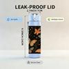 1PC Dark Butterfly Floral Square Pattern 750ml Color Plastic Sports Water Bottle Leakproof Flip Straw Lid Suitable for Sports Office Home Use