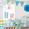 Gender Reveal Party Supplies Rabbit Poster with 36pcs Stickers for Baby Shower Gender Announcement Party Accessories