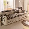 Thousand Bird Grid Sofa Cover Cloth Thickened Anti Slip and Anti Cat Scratch Sofa Cushion Cover Non Sticky Fur Autumn and Winter