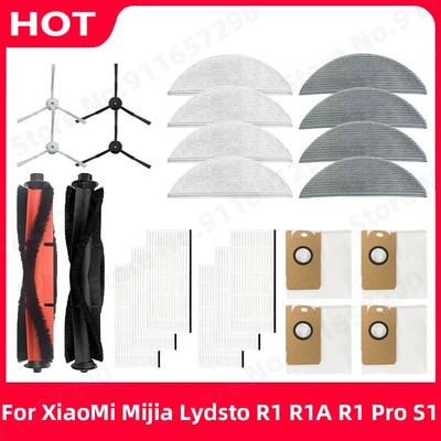 Main Brush HEPA Filter Side Brush Dust Bag Mop Cloth Parts For XiaoMi Mijia Lydsto R1 R1A S1 Robot Vacuum Cleaner Accessories