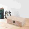 1 Set 2Pcs Retro Wooden Gift Packing Boxes Creative Oblong Gift Storage Boxes Jewelry Box Preserved Flower Box