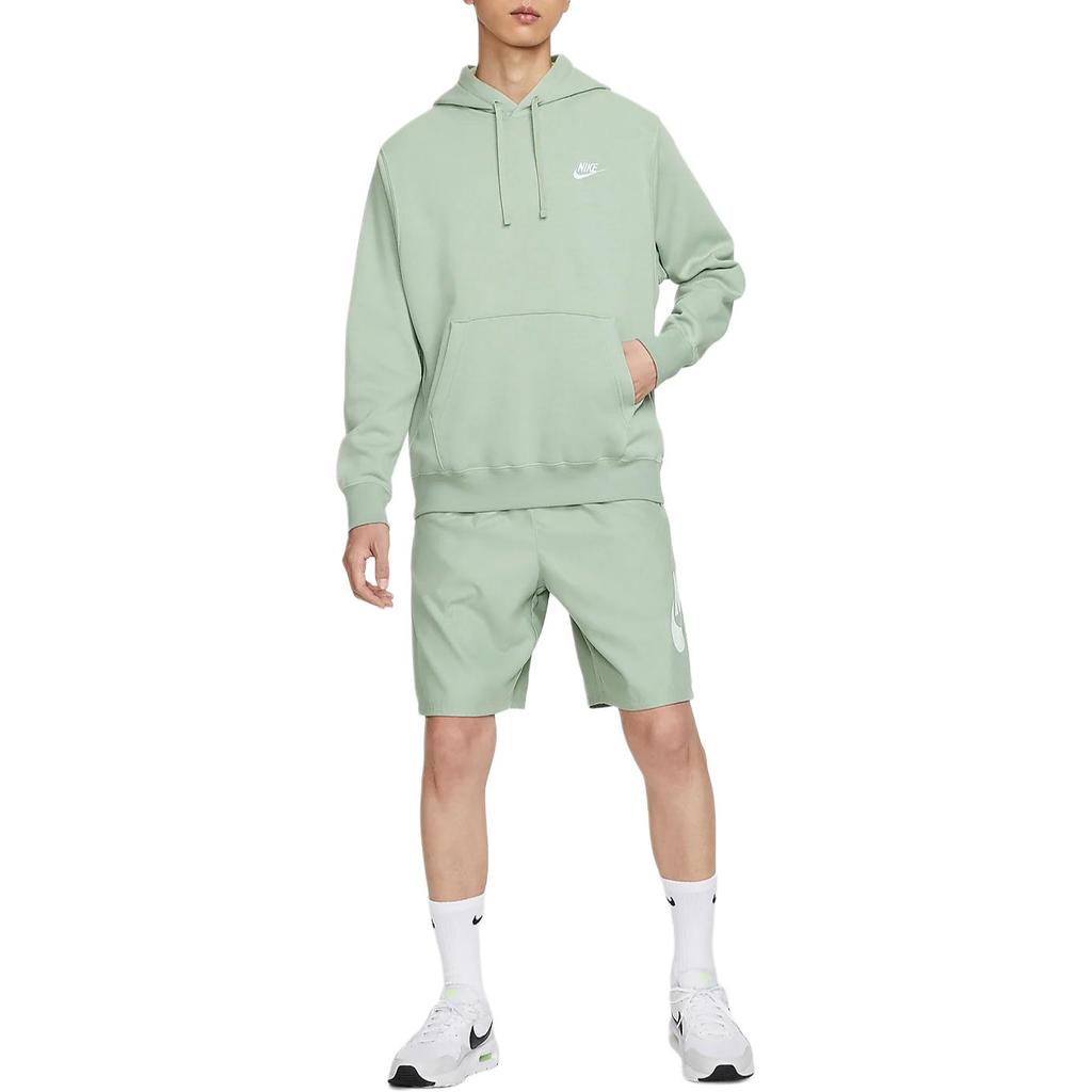 New Nike Sportswear Club FW24 Fleece Sweatshirt Men's Horizon Green BV2655-371