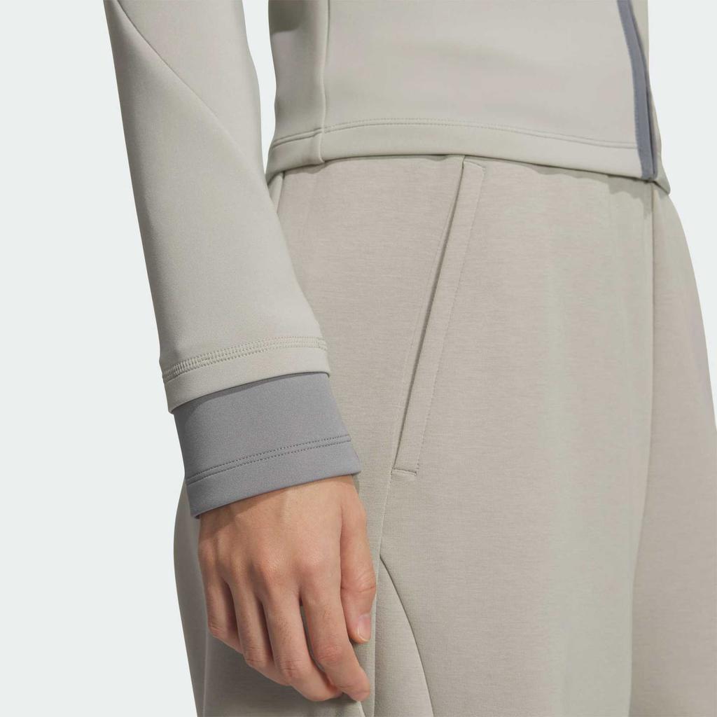 Women's Adidas FOS Jackets Women's Ecru Stand Collar Moderate Other