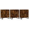 VidaXL Buffets 3 pcs Chêne fumé Bois d'ingénierie 3190210
