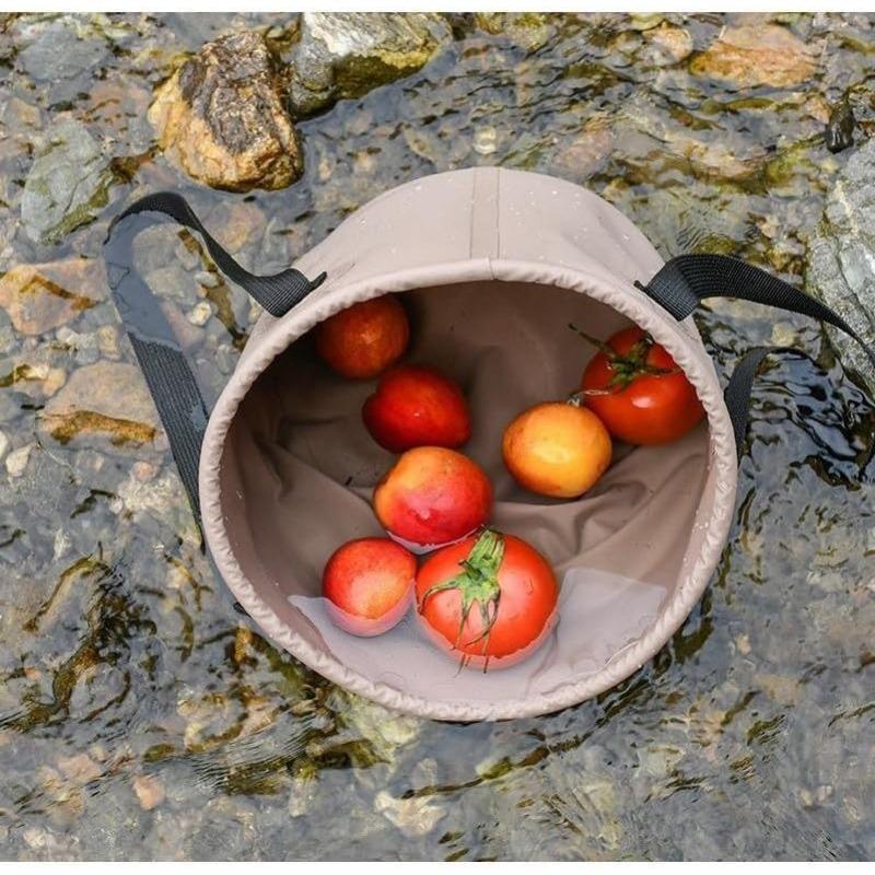 Collapsible Bucket 5 Gallon Multifunctional Portable&Folding Bucket Water Storage Wash Basin for Camping Fishing Hiking Tra
