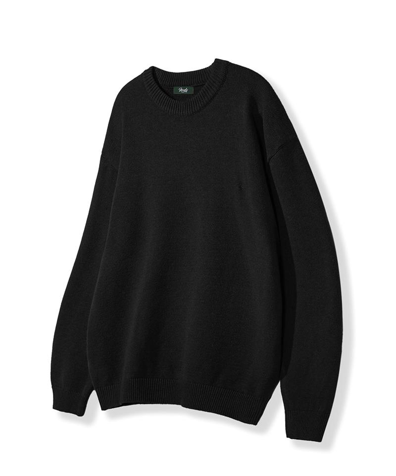 Nod You Maple Basic Round Knit [Black] M