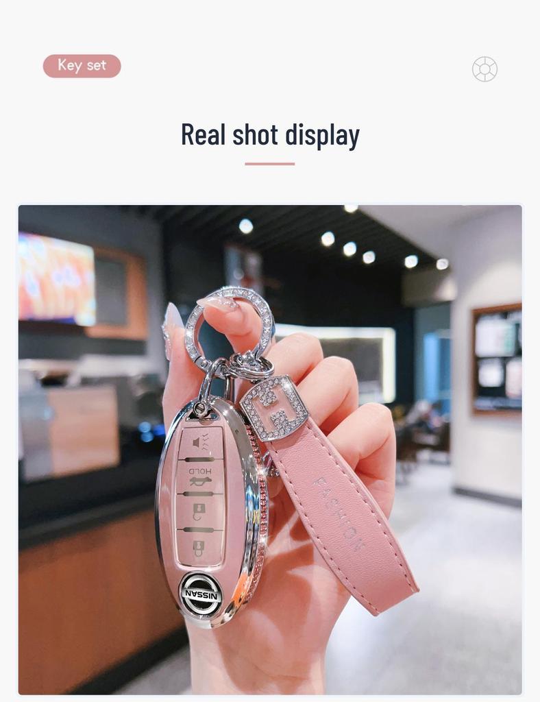 Krytky klíčů kompatibilní s modely Nissan: Sylphy, Teana, Qashqai, X-Trail, Tiida, Classic (14. generace), Murano, Kicks a Sunny.