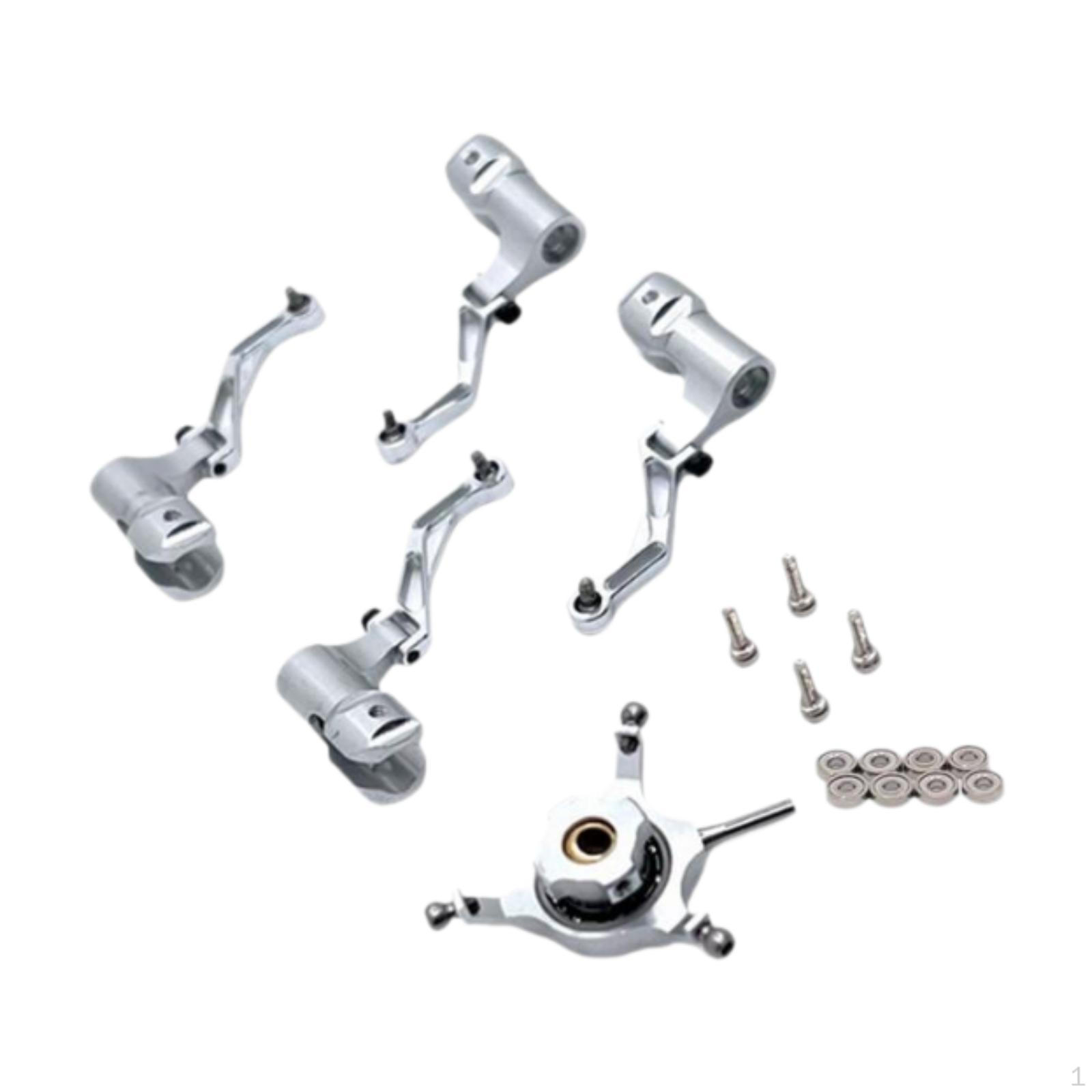 

Aluminum Replacement Part Swashplate Set for DIY Repairs in RC Helicopters срібний