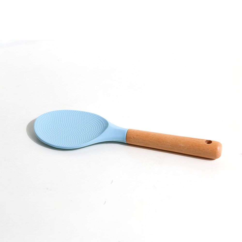 Non-stick Wood Handle Restaurant Spoon Kitchenware Turning Kitchen Utensils Spatula Rice Spoon Cooking Scoop