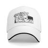 Gorillaz Punk Rock Band Baseballkappen Snapback Baseballmützen Atmungsaktiv Lässig Kappe Outdoor Unisex