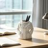 Doctor White Coat Pen Holder with Stethoscope Decoration Creative Desk Organizer for Medical Office Clinic Home Cute Gift for Doctors Nurses