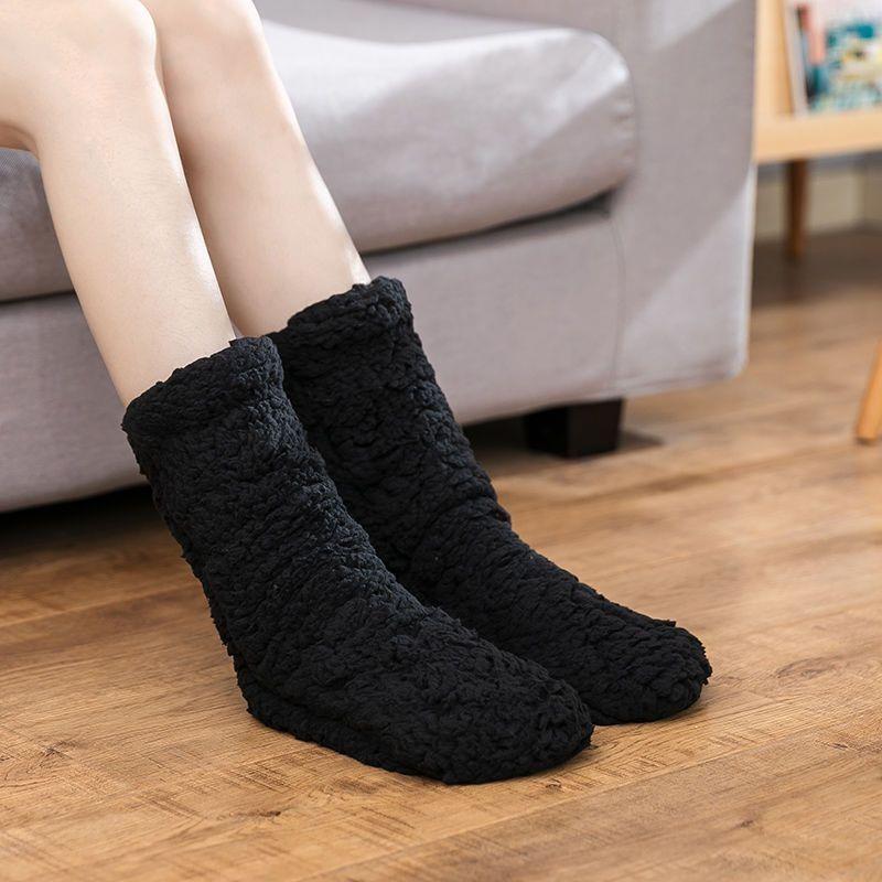 Dicke Damen-Wintersocken mit Fleece-Futter - Warme, kältebeständige Schlaf-Bodensocken