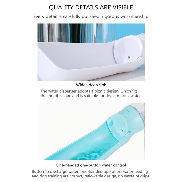 Portable Puppy Water Dispenser with Drinking Feeder for Pets Outdoor Walking