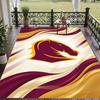 Soft Floor Carpet Brisbane Broncos Pattern Area Rug Decorative Mat For Home Room Decoration
