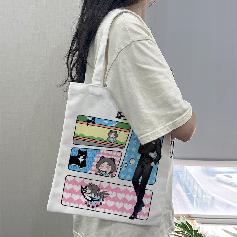 Eco-Friendly DIY Canvas Tote Bag with Custom Logo for Advertising
