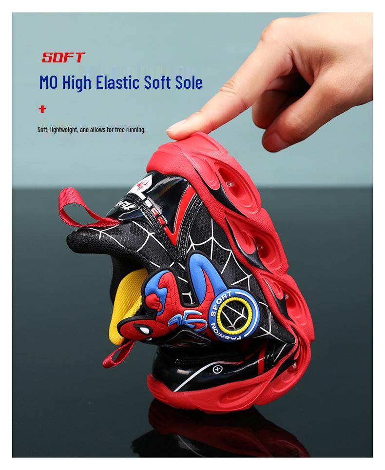 Kids' Light-Up Cartoon Mesh Running Shoes - Autumn 2025 Breathable Style