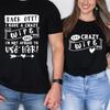 Back Off I Have A Crazy Wife and Im Not Afraid To Use Her TShirt Cotton Casual Funny Couple Matching Tee Valentines Day Gift