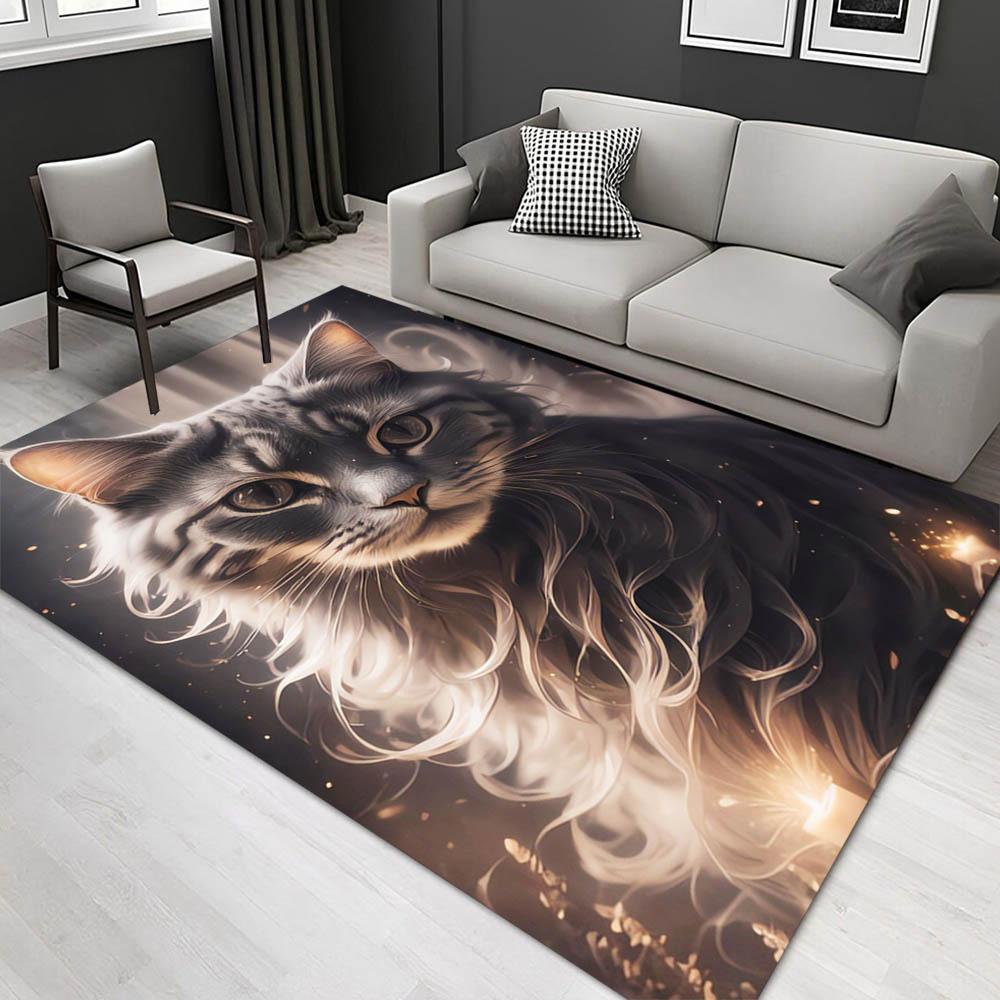 

1pc 1241997885Pattern Carpet, Area Rug For Living Room Bedroom Room Bed Chair Laundry Entryway Corridor Yard Non-slip Outdoor Camping Rug Fl 60cm by 90cm