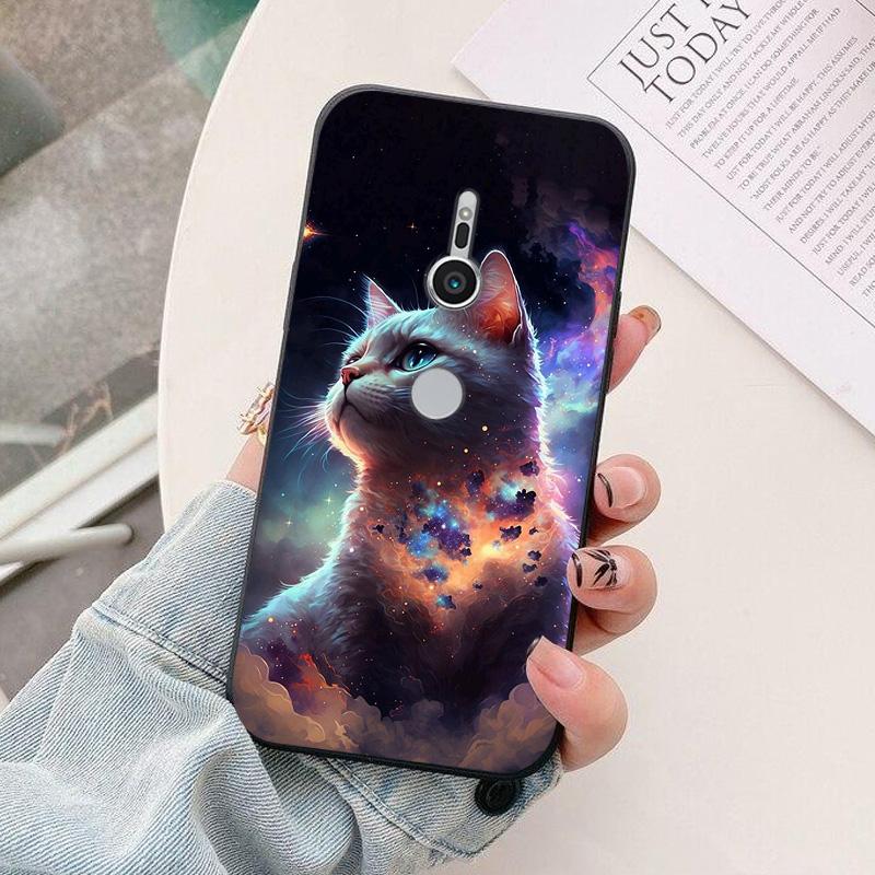 For Sony Xperia XZ1 XZ2 XZ4 Phone Case astronaut Cartoon Silicone Back Cover For Sony XZ2 XZ 4 2 1 X XA2 XA3 Plus Funda Coque