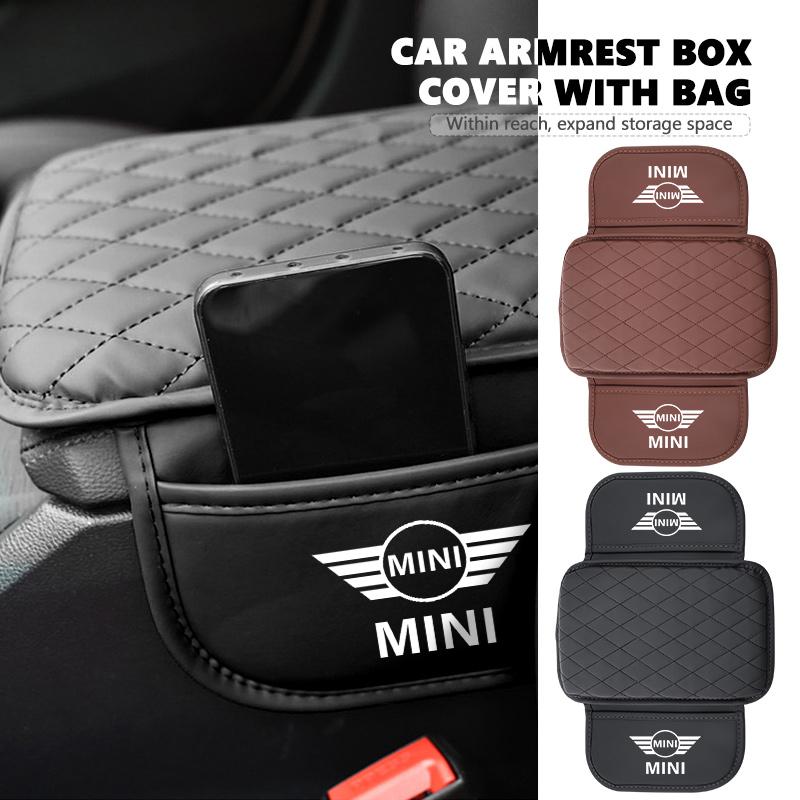 Leather Car Armrest Box Center Console Protection Storage Pad For MINI Cooper R60 R56 F56 F55 F57 F60 Countryman Convertible