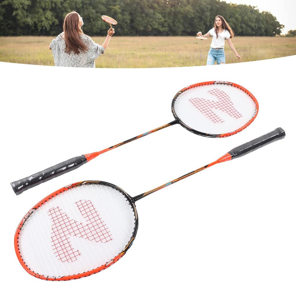Carbon Alloy Badminton Racket with Storage Bag, Professional Integrated Badminton Shuttlecock for Beginner Student Training