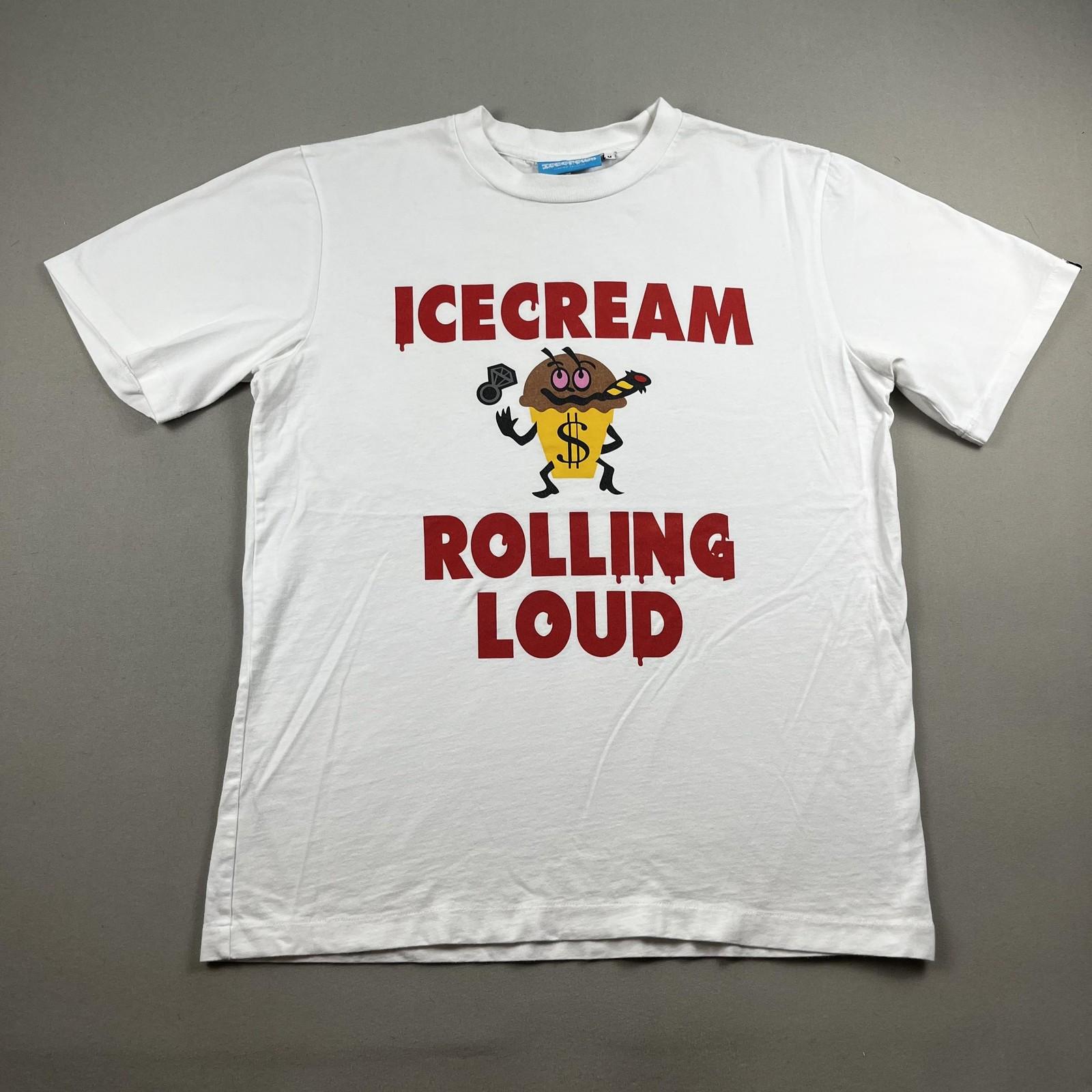 Icecream Rolling Loud Shirt Mens Medium White Dollar Cone Flagship Exclusive BBC 4XL