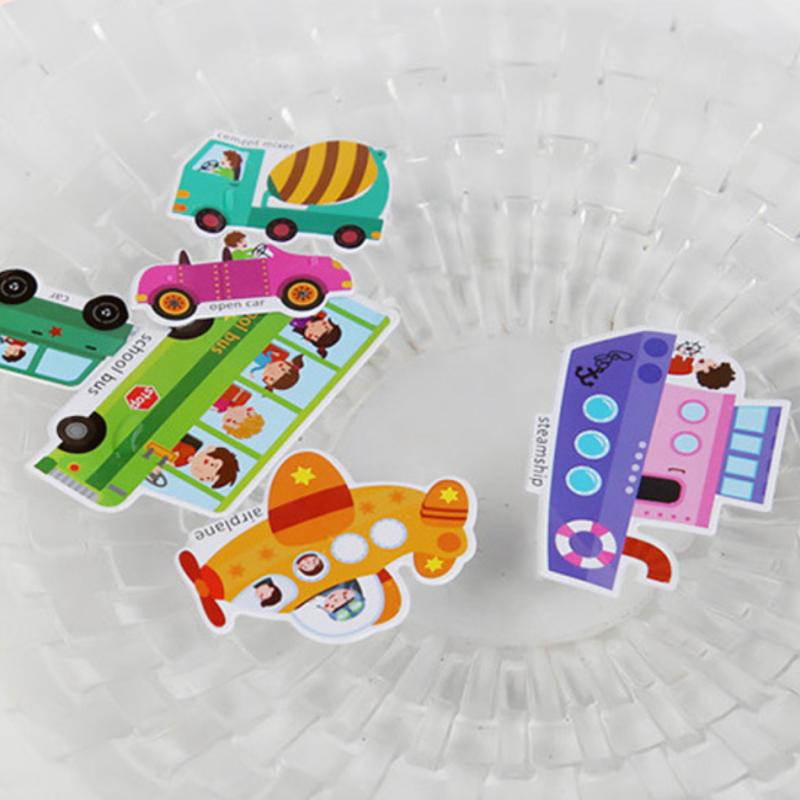 1 Set Kinder Tragbar Wiederverwendbar Leise Beschäftigt Kleben Ein Buch Kinder DIY Stickerbuch Blasen Szene Sticker Gelee Paste Spielzeug