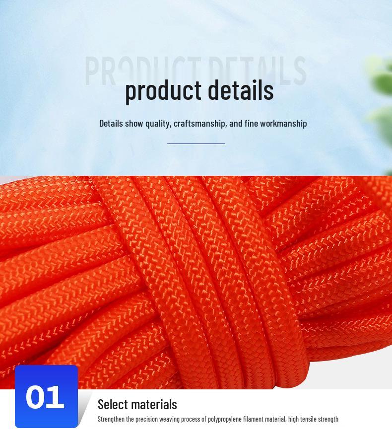 Floating Reflective Water Rescue Safety Rope for Pools