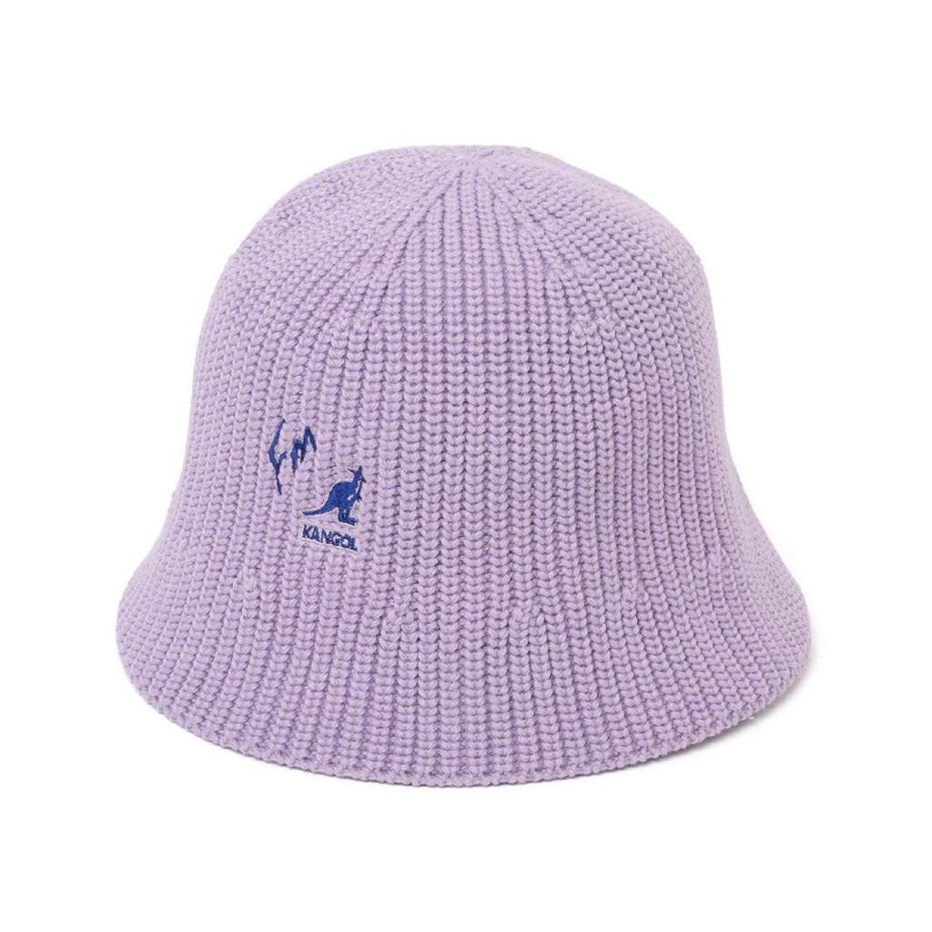 Used GADORO KANGOL collaboration knit bucket hat lavender FMA