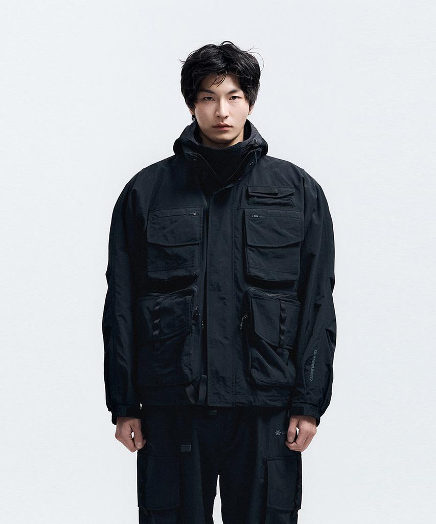 Kolon Sport Wm Men'S Taslan Out-Pocket Jacket 8Gjjs26101Blk