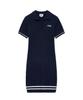 Malitteseupocheu Mouvement Cable Collar Knit Dress Navy